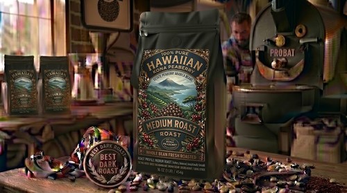 100 kona peaberry coffee - 100%,
